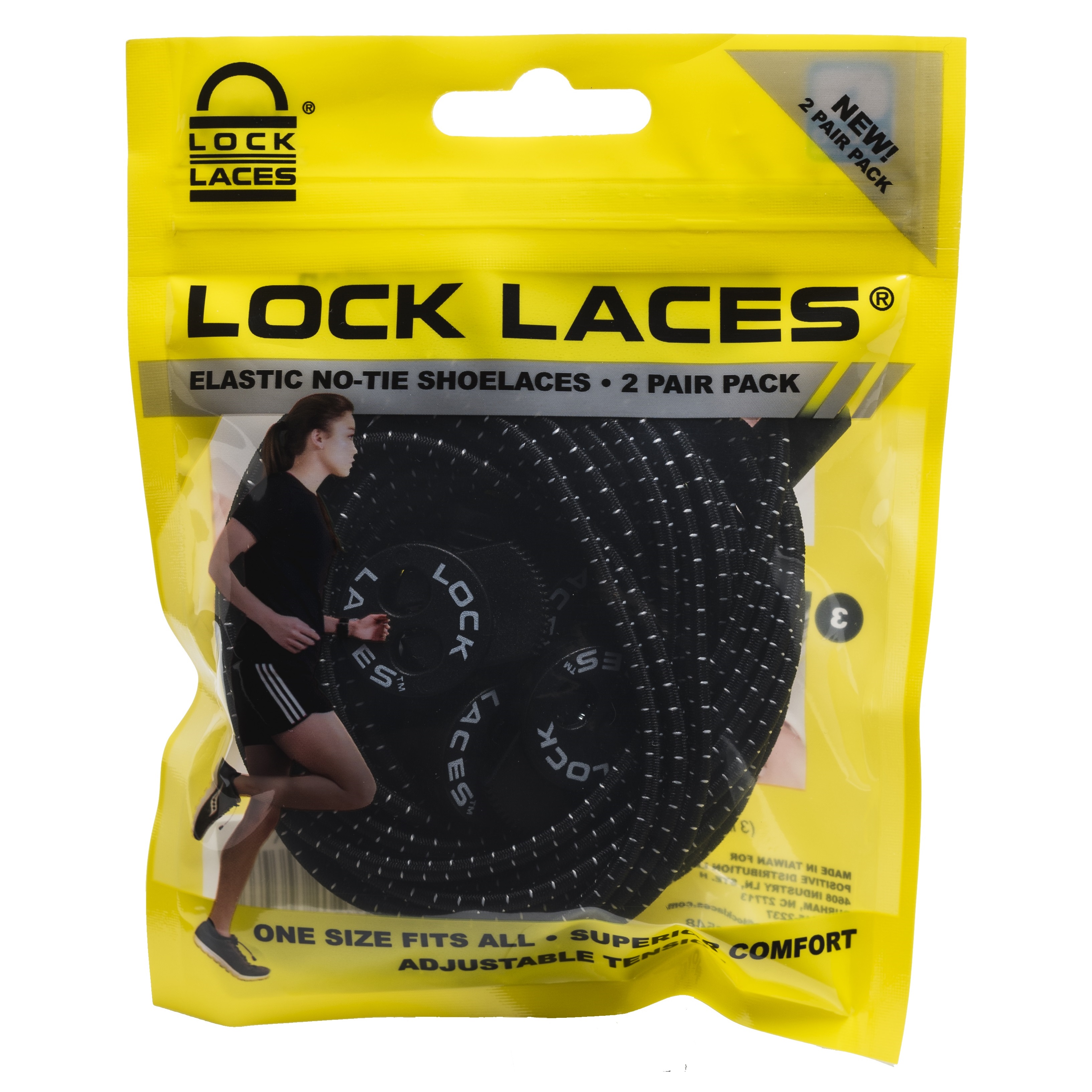 Lock Laces No Tie Shoelaces 2-pack
