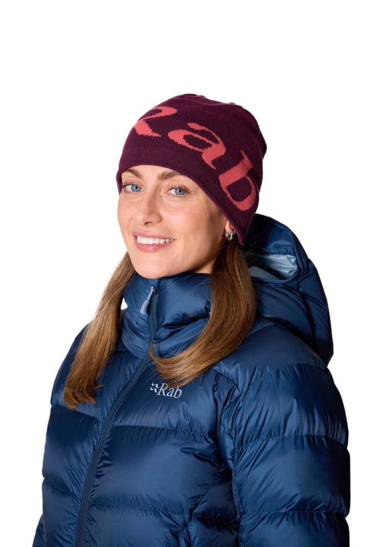 Rab Logo Beanie Mulberry/hibiscus Rab