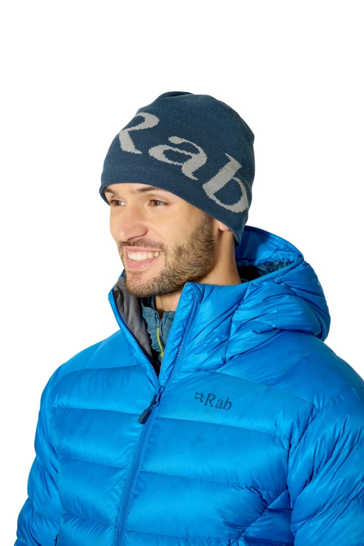 Rab Logo Beanie Tempest Blue/light Zinc Rab