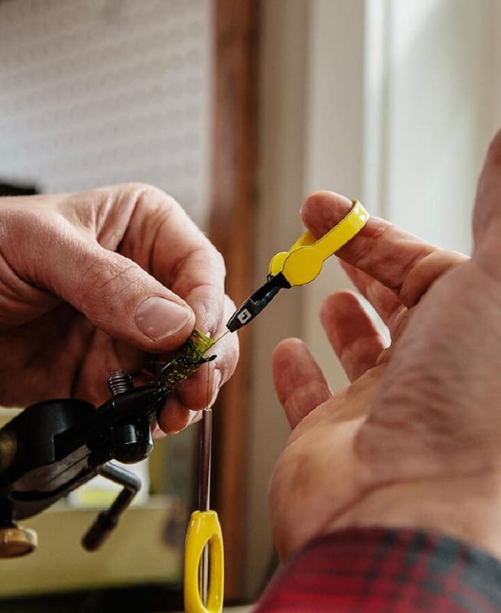Loon Loon Ergo Hackle Plier Yellow Ergonomisk Hackletang Til Fluebinding Loon