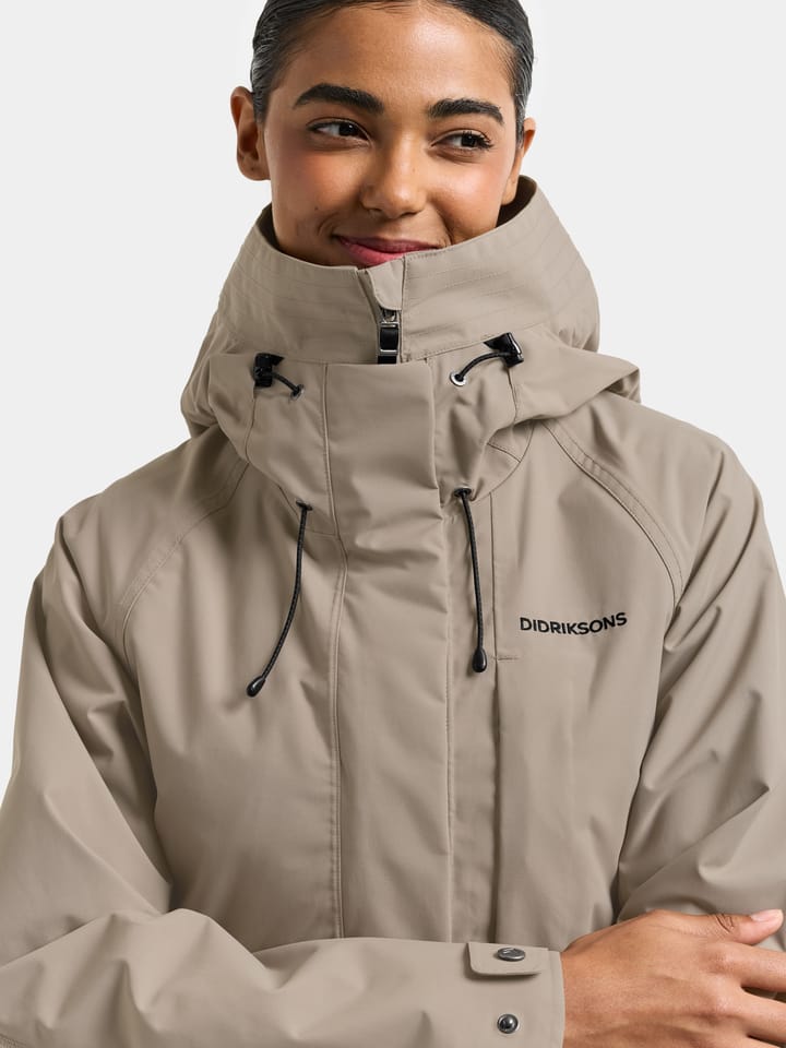 Didriksons Women's Louise Parka Long Ash Brown Didriksons