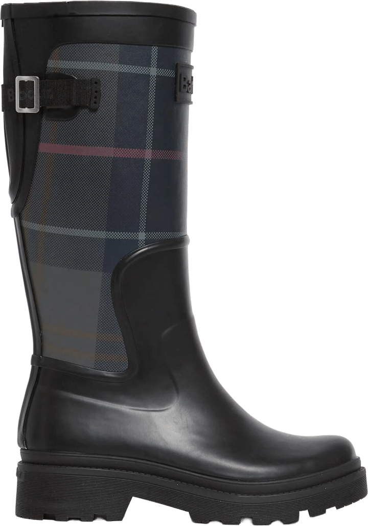 Barbour Women's Dena Tall Well Black/shadow Tartan Barbour