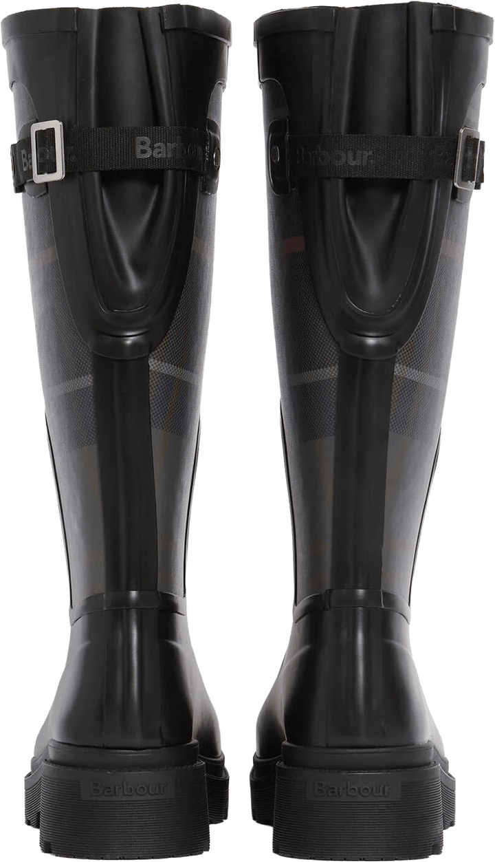 Barbour Women's Dena Tall Well Black/shadow Tartan Barbour