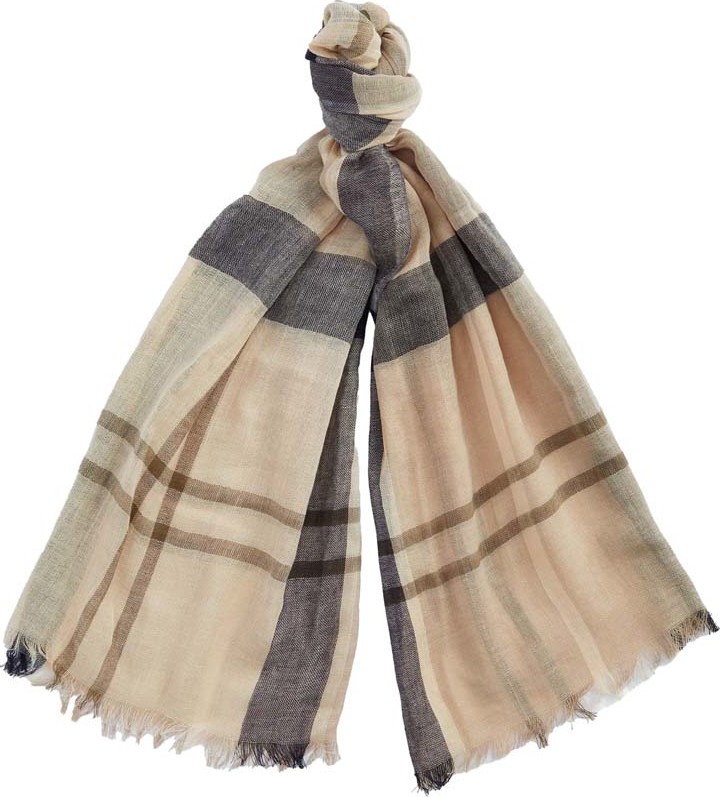 Barbour Women's Abigail Tartan Dark Navy/light Sand Halsdukar OneSize