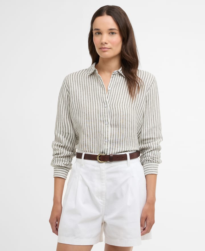 Barbour Women's Marine Shirt Dusky Khaki Stripe Barbour