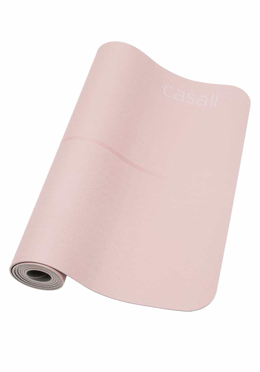Casall Yoga Mat Position 4 mm Lucky Pink/Grey