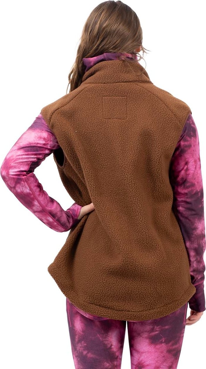 Eivy Women's Lumberjackie Sherpa Vest Brown Eivy