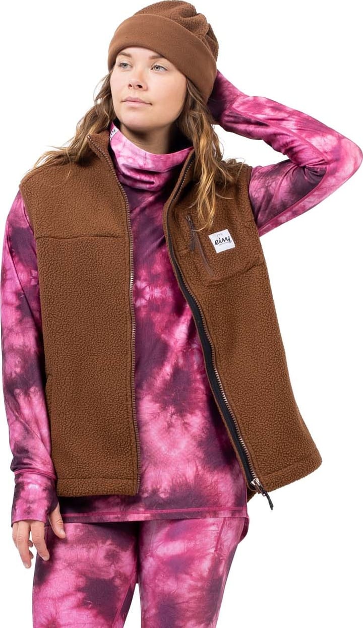 Eivy Women's Lumberjackie Sherpa Vest Brown Eivy