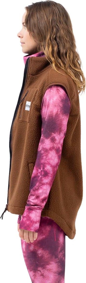 Eivy Women's Lumberjackie Sherpa Vest Brown Eivy
