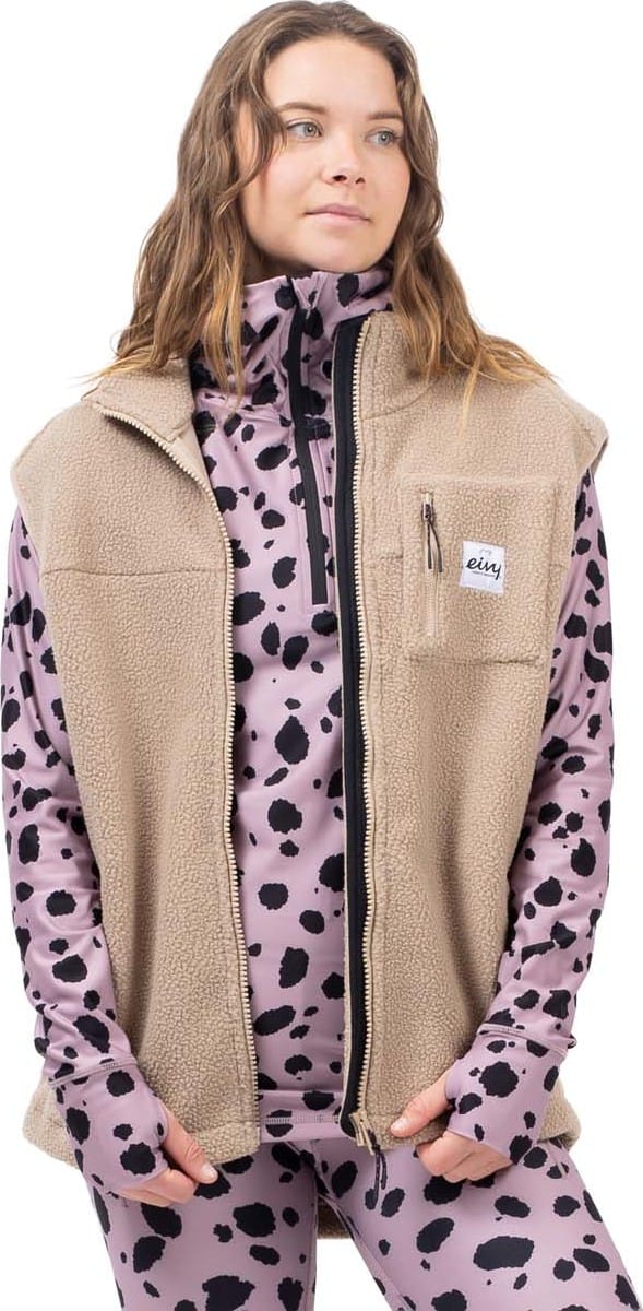 Eivy Women's Lumberjackie Sherpa Vest Sand / Faded Woodrose Eivy