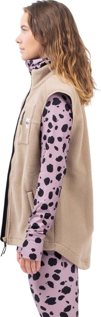 Eivy Women's Lumberjackie Sherpa Vest Sand / Faded Woodrose Eivy