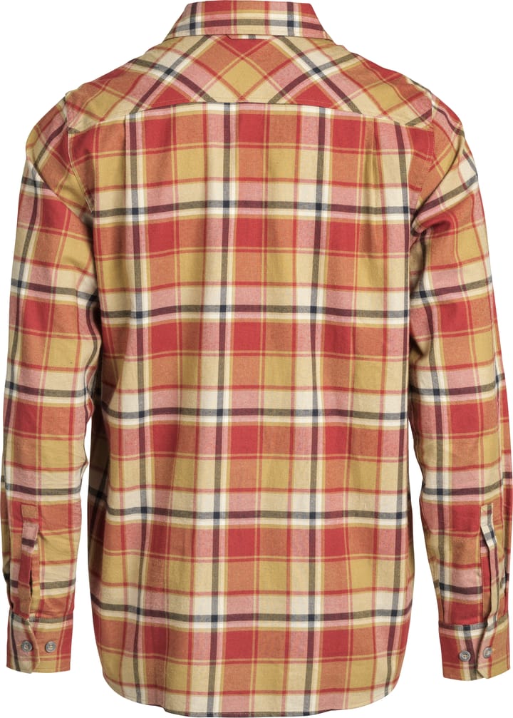 Lundhags Men's Järpen Plaid Flannel Shirt Rosewood Lundhags