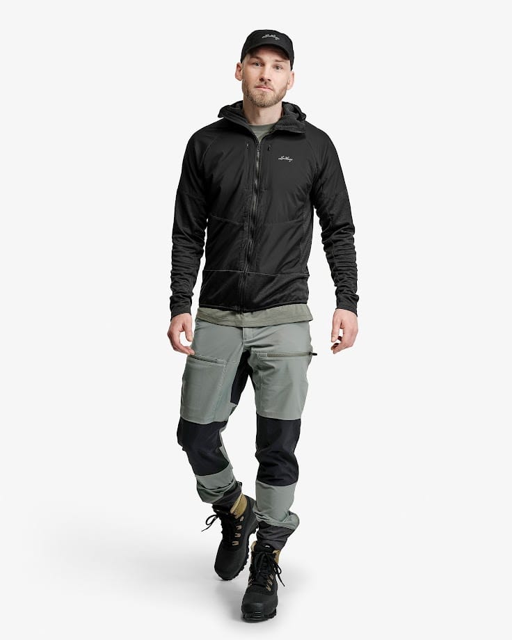 Lundhags Men's Padje Windbreaker Hoodie Black