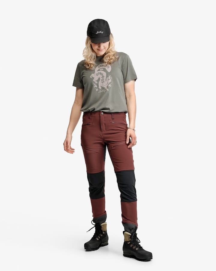 Lundhags Women's Järpen Printed T-Shirt Aloe Green Lundhags
