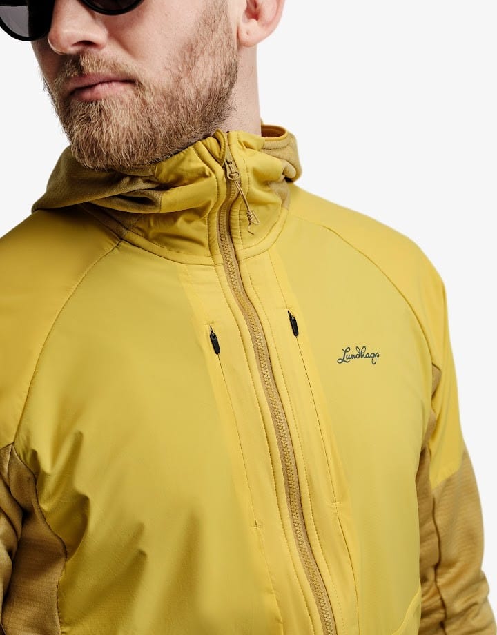 Lundhags Men's Padje Windbreaker Hoodie Straw/bamboo Lundhags