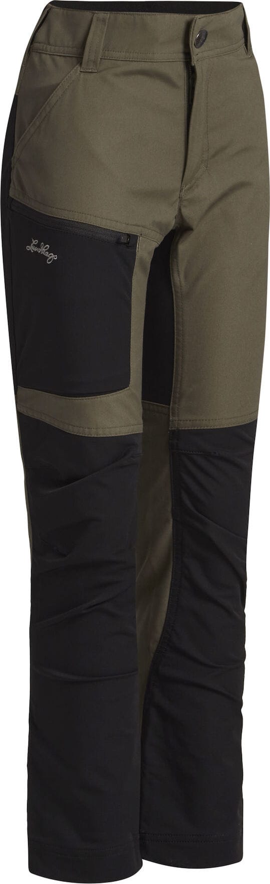 Lundhags Juniors' Fulu Stretch Hybrid Pant  Forest Green/Black Lundhags