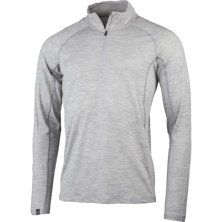 Lundhags Men's Gimmer Merino Light 1/2 Zip Light Grey Lundhags