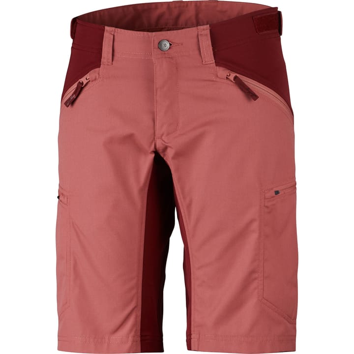 Women's Makke Shorts Crystal/Dk Red Lundhags