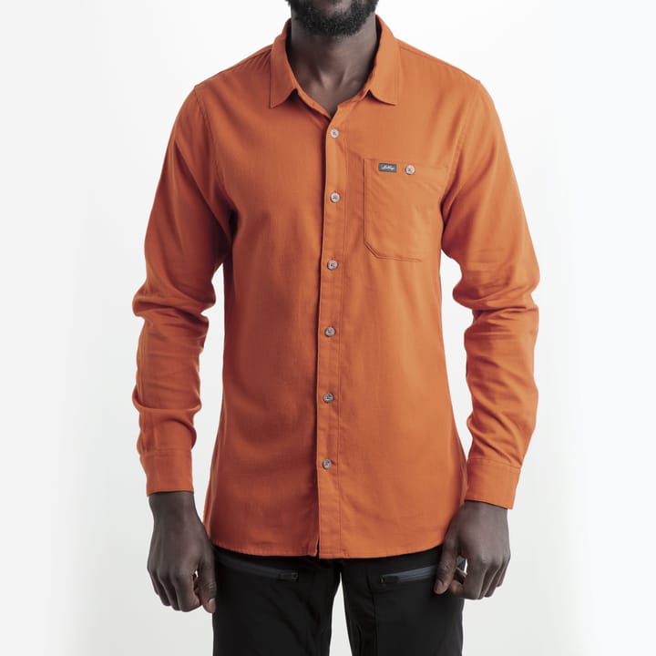 Lundhags Men's Ekren Solid Long Sleeve Shirt Amber Lundhags