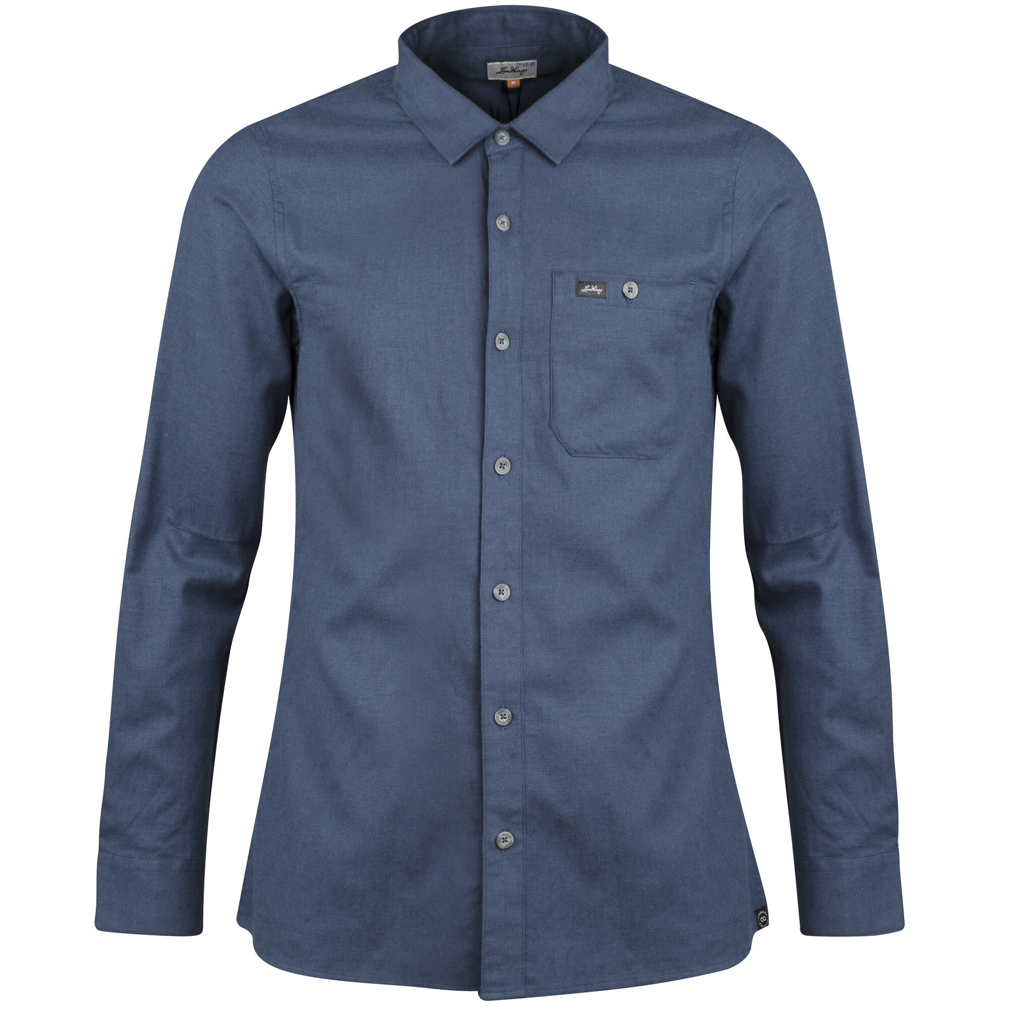 Lundhags Men’s Ekren Solid Long Sleeve Shirt Mid Blue