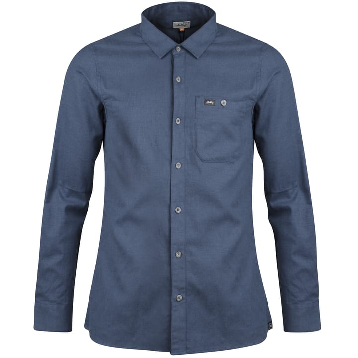 Lundhags Men's Ekren Solid Long Sleeve Shirt Mid Blue Lundhags