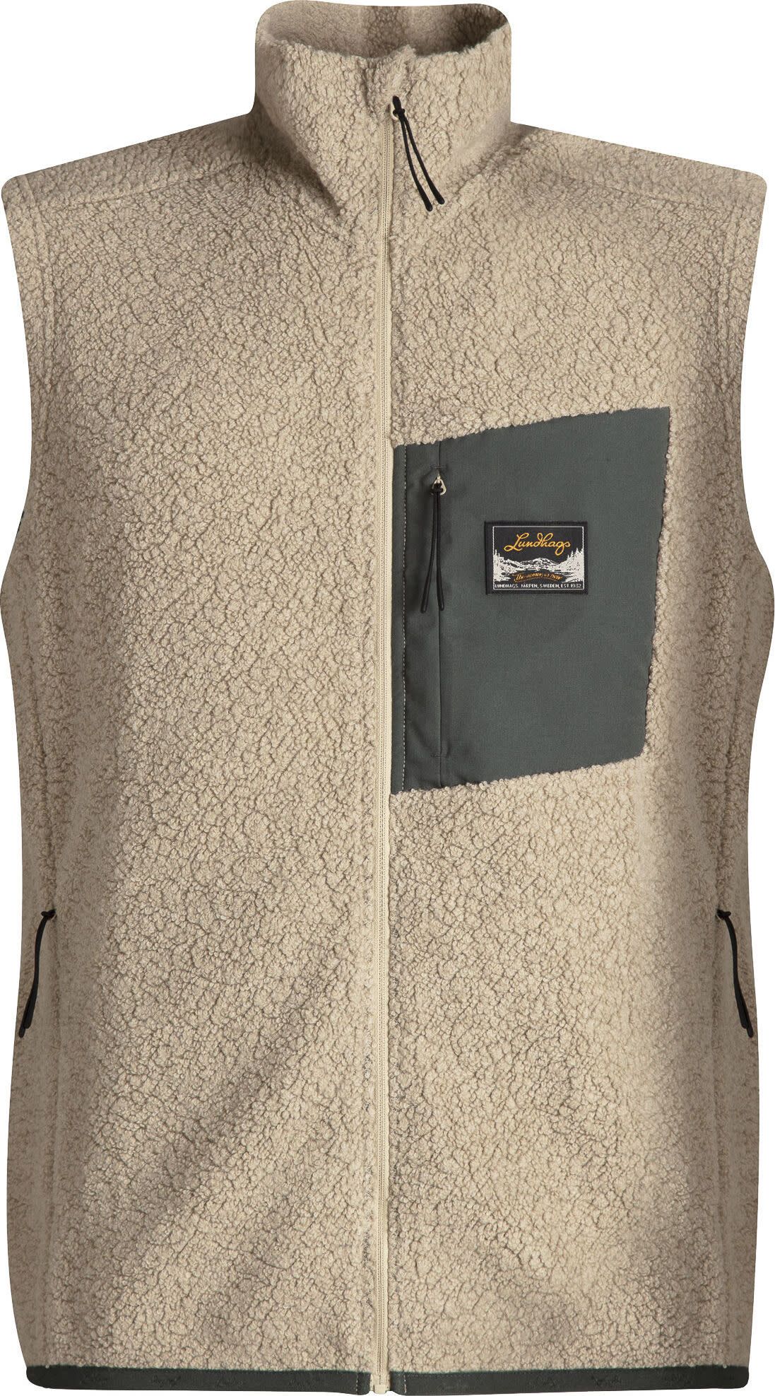 Lundhags Men's Flok Wool Pile Vest Sand | Köp Lundhags Men's Flok Wool ...