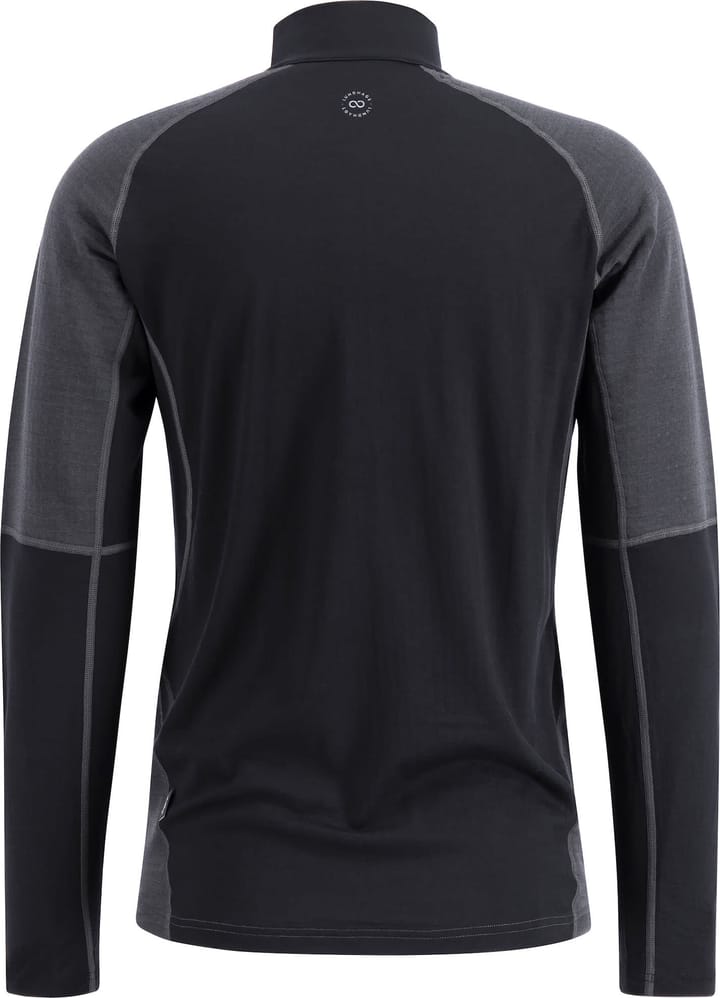 Lundhags Men's Prime Merino Half Zip Charcoal/Black Lundhags