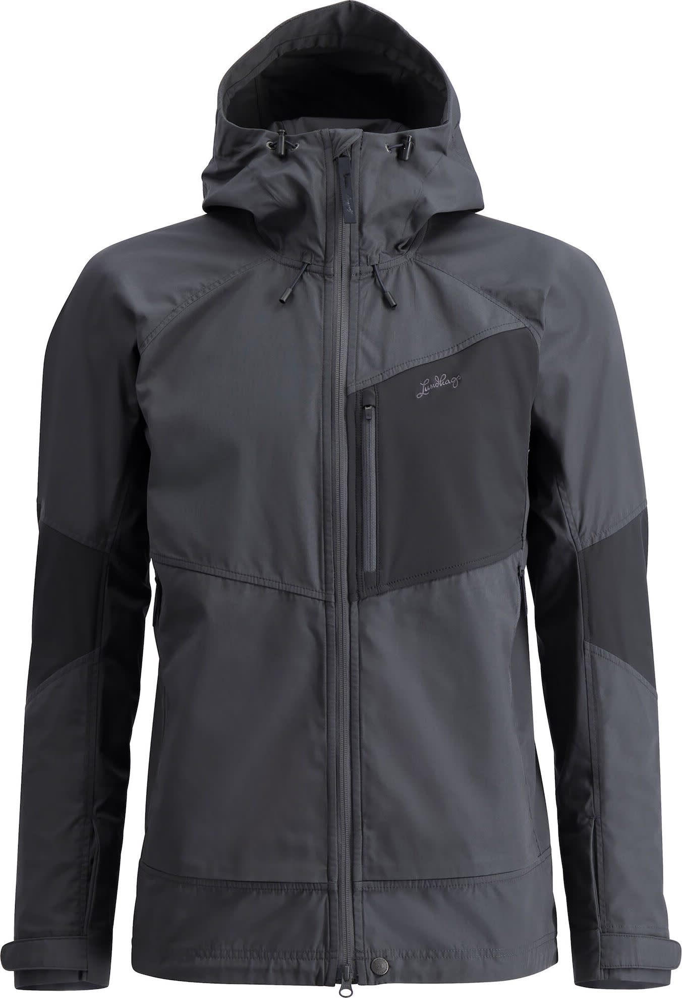 Lundhags Men's Tived Stretch Hybrid Jacket Granite/Charcoal Ovadderade friluftsjackor M