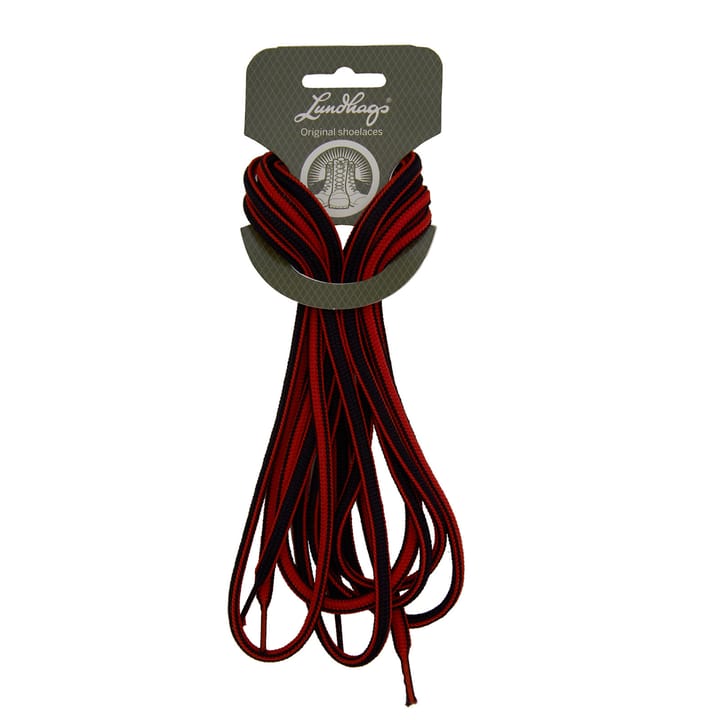 Lundhags Shoe Laces 150 cm Black/Red Lundhags
