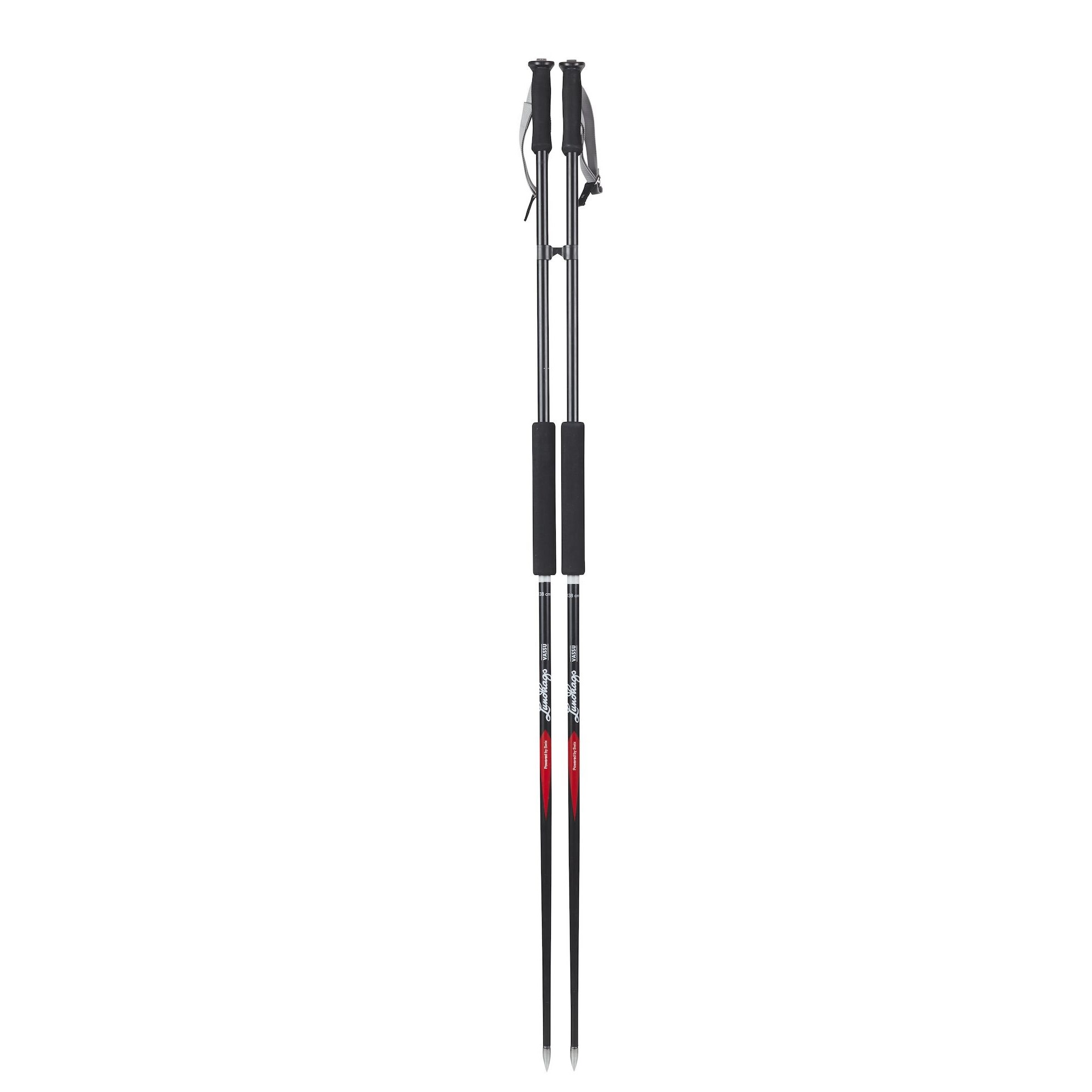 Lundhags Vassu Black/Red Maastohiihtosauvat 138 cm