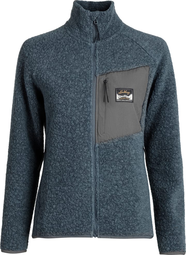 Lundhags Women's Flok Wool Pile Dark Sky Blue Lundhags