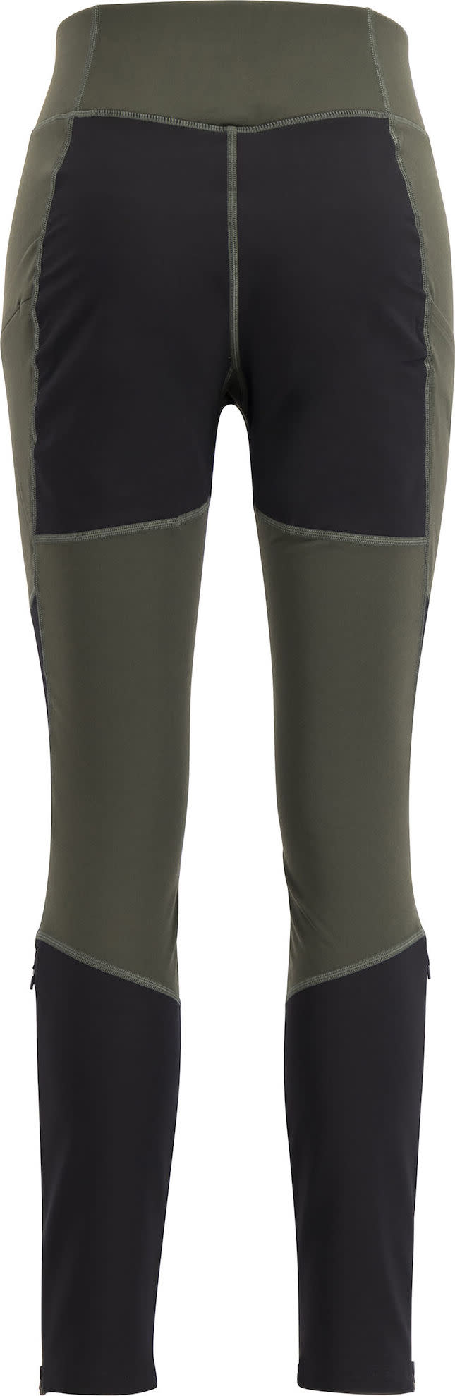 Lundhags Women's Fulu Wool Tights Dark Forest Green/Black Lundhags