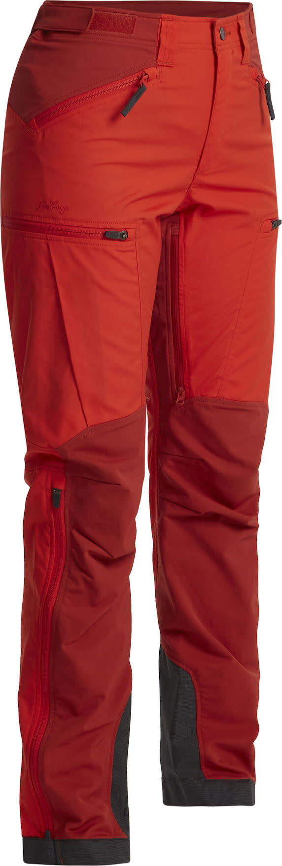 Lundhags Women's Makke High Waist Curved Pant Lively Red/Mellow Red