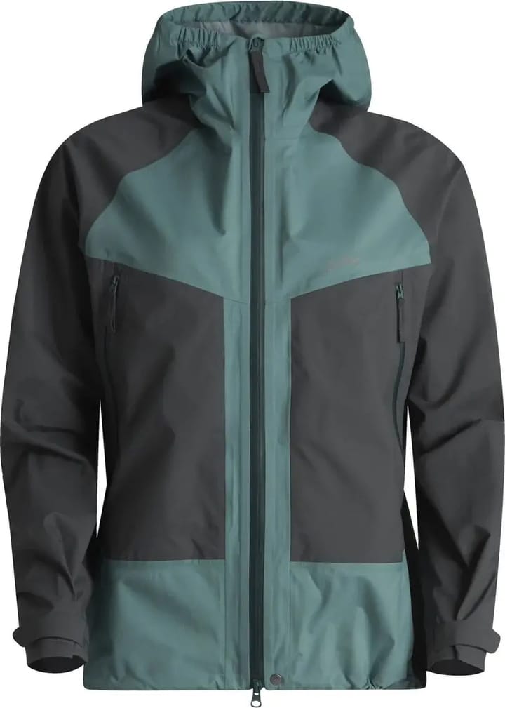 Women's Padje Light Waterproof Jacket Jade/Dark Agave Lundhags