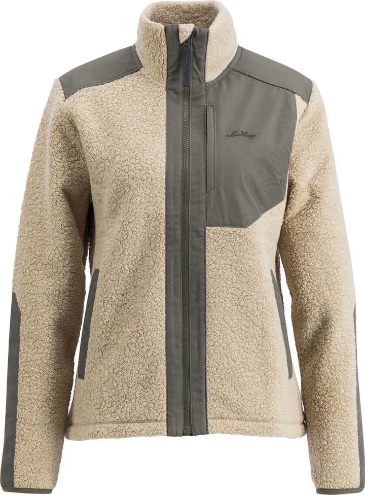 Lundhags Women's Saruk Wool Pile Mid Full Zip Sand Lundhags