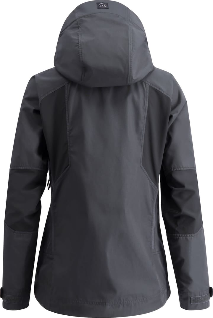 Women's Tived Stretch Hybrid Jacket Granite/Charcoal Lundhags