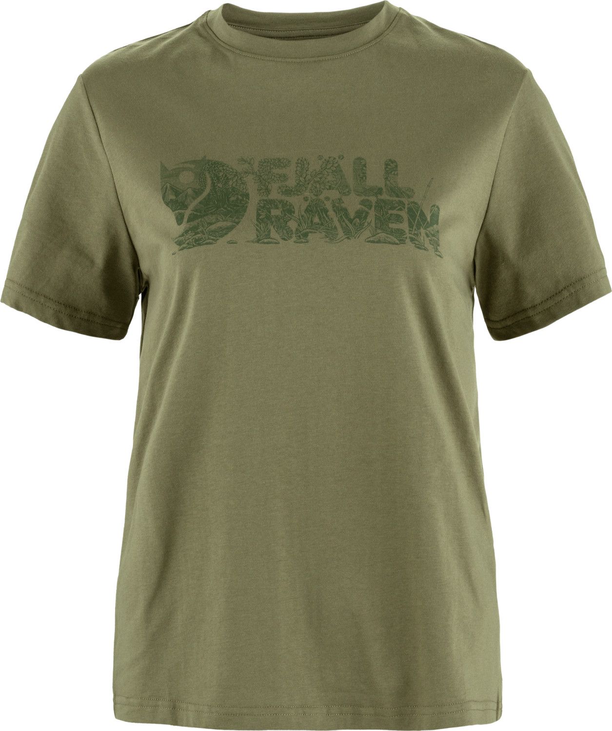 Fjällräven Women's Lush Logo T-Shirt Green