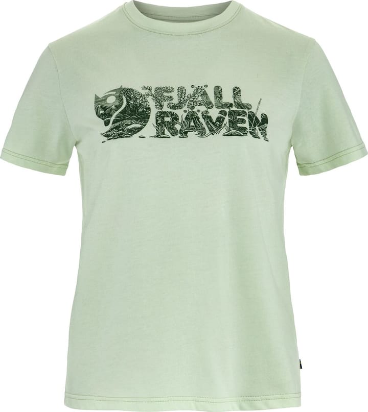 Fjällräven Women's Lush Logo T-Shirt Soft Jade Fjällräven
