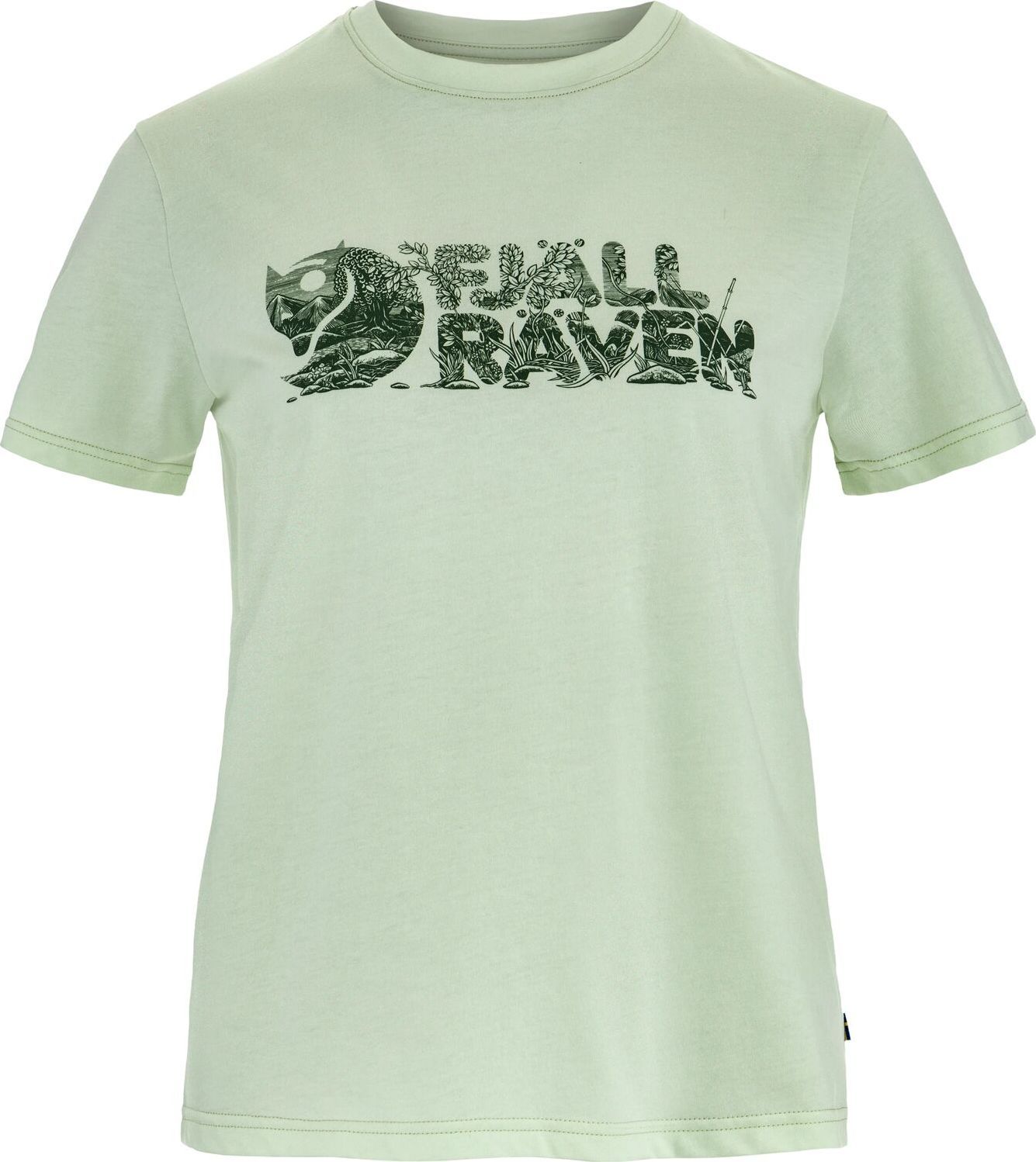 Fjällräven Women's Lush Logo T-Shirt Soft Jade