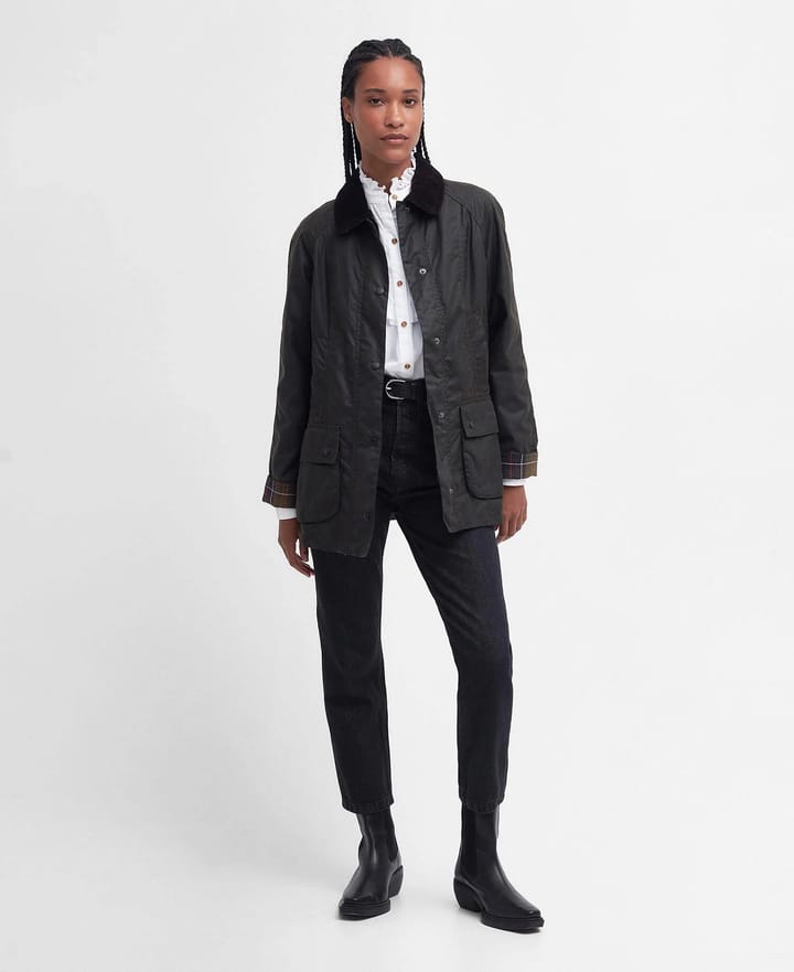 Barbour Women's Classic Beadnell Wax Jacket Olive Barbour