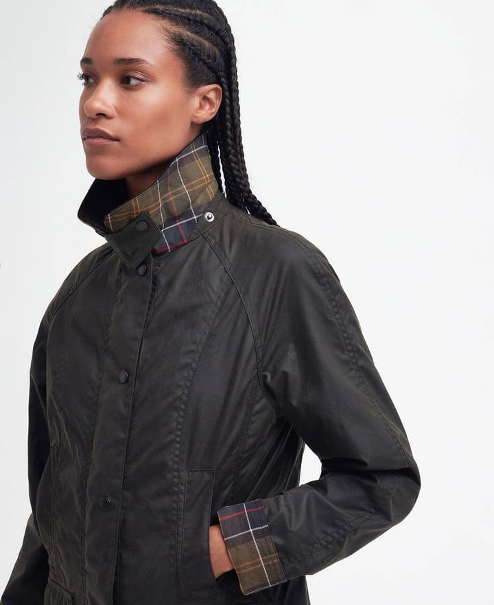 Barbour Women's Classic Beadnell Wax Jacket Olive Barbour