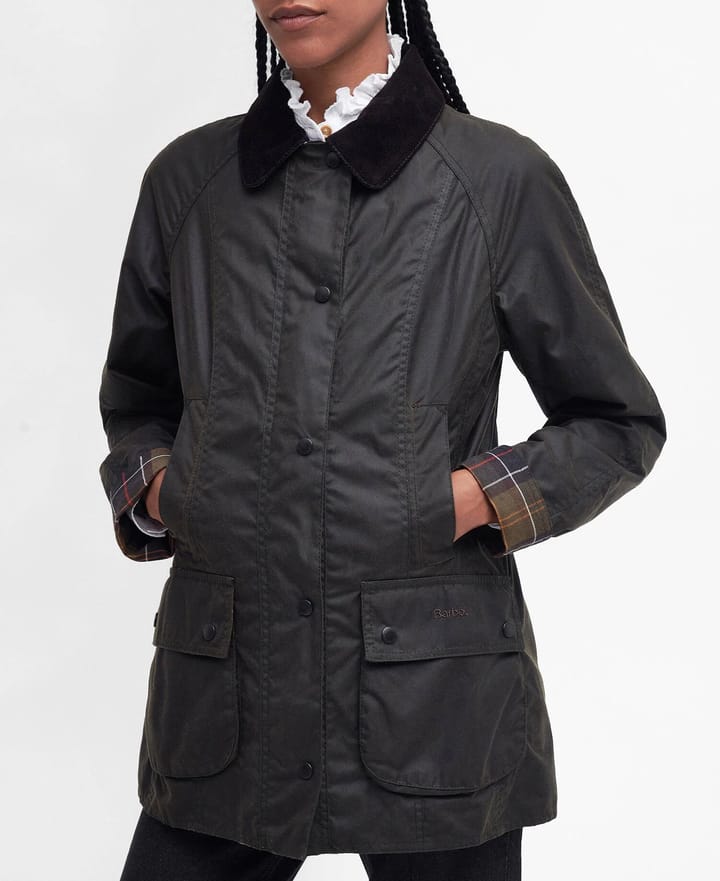 Barbour Women's Classic Beadnell Wax Jacket Olive Barbour