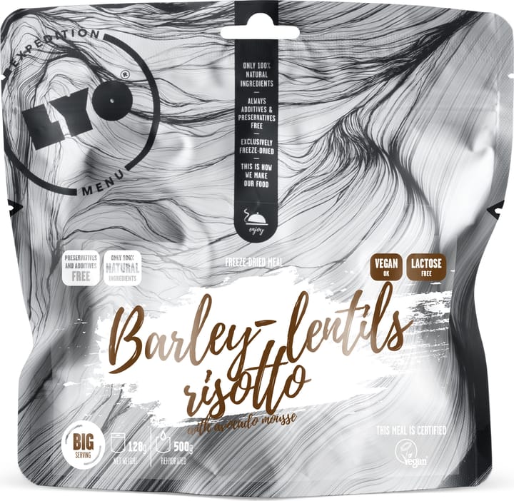 Lyofood Barley-Lentils Risotto With Avocado Mousse Onecolour Lyofood Lyofood Barley-Lentils Risotto With Avocado Mousse Onecolour Lyofood