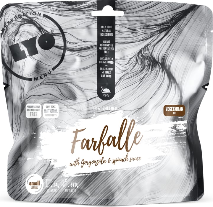 Lyofood Farfalle With Gorgonzola And Spinach Sauce Small Pack 370g NoColour Lyofood