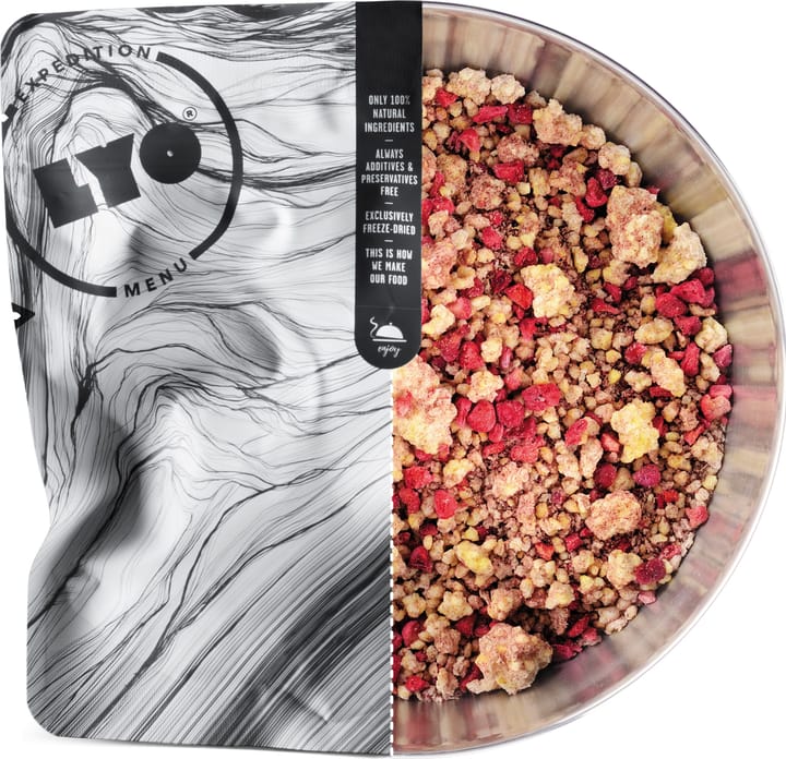 Lyofood Organic Millet Porridge With Raspberries Onecolour Lyofood