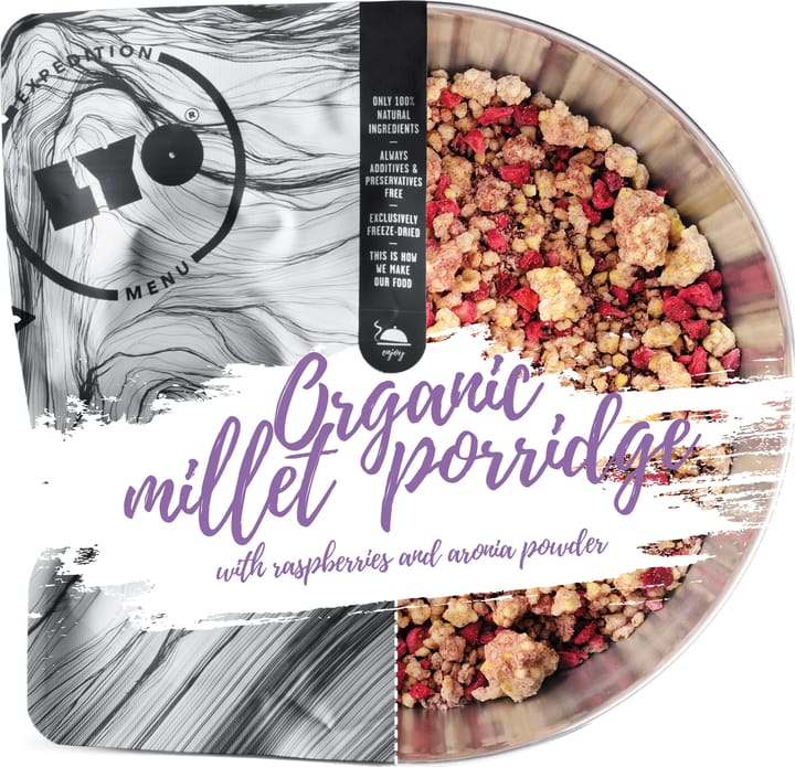 Lyofood Organic Millet Porridge With Raspberries Onecolour Lyofood