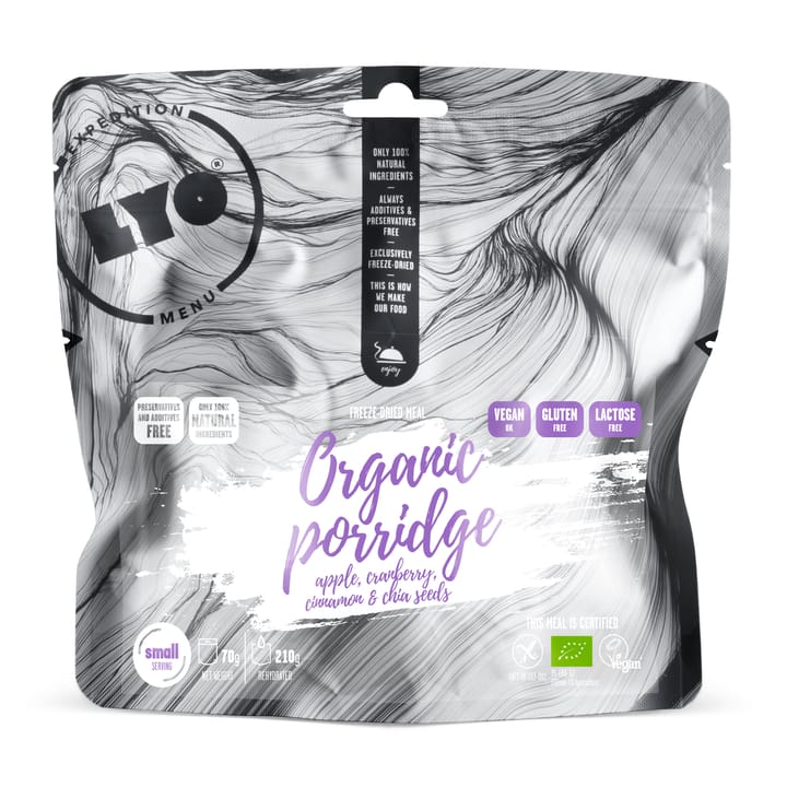 Lyofood Organic Porridge With Cranberry, Apple & Cinnamon  Onecolour