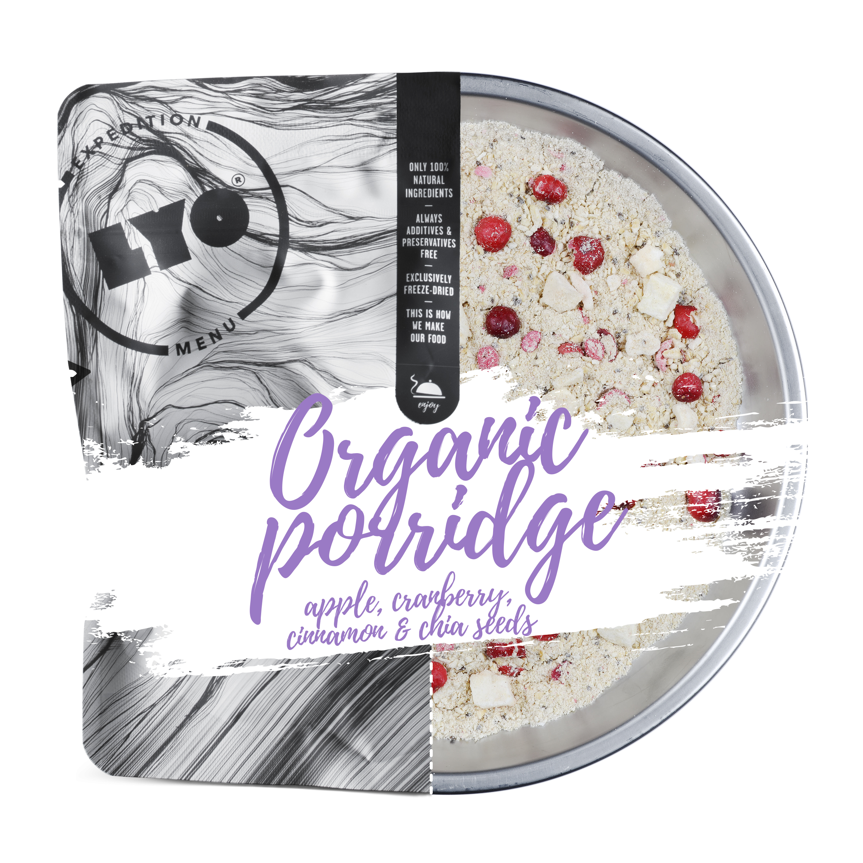 Organic Porridge With Cranberry Apple & Cinnamon Onecolour