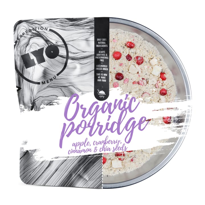 Lyofood Organic Porridge With Cranberry, Apple & Cinnamon  Onecolour