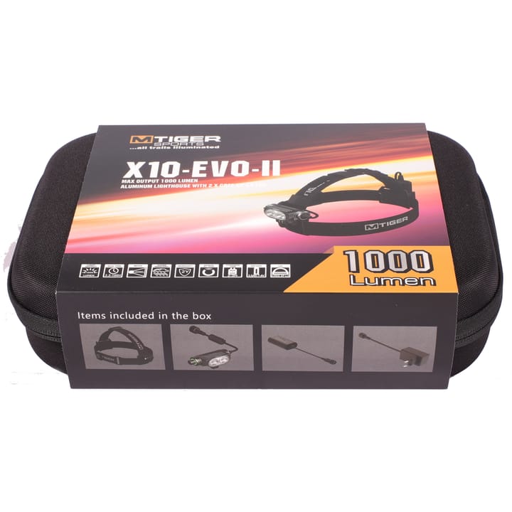 X10-EVO-II Head Lamp Black M Tiger Sports